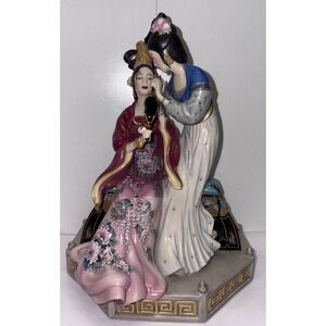 Franklin‎ Mint Le Sisters Of Spring  Carolyn Young Chinese 24 Carat Gold Trim